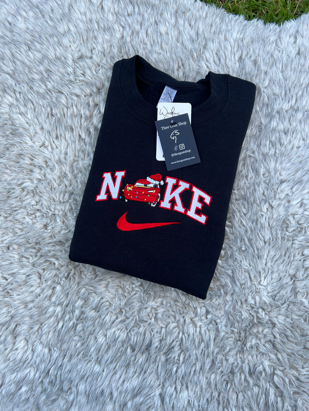 Fast red hat custom sweater